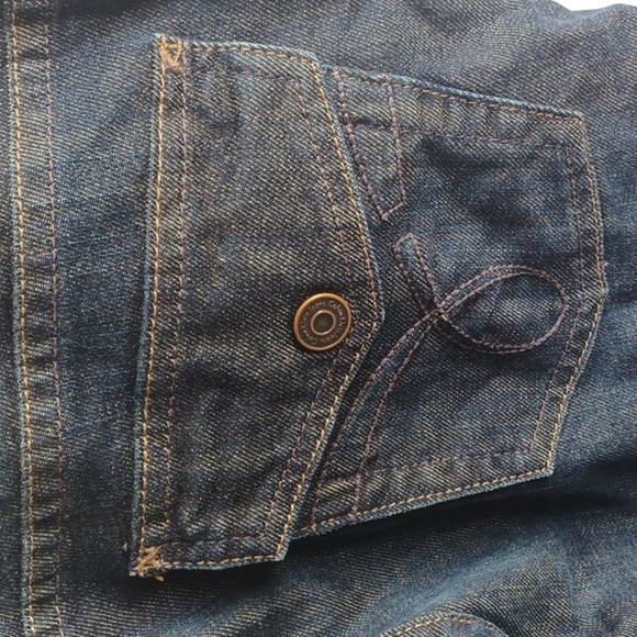 Calvin Klein Lean Boot Jeans, Women's Size 30/10x29" Long, 9" Rise, Raw Hem - Picture 4 of 7